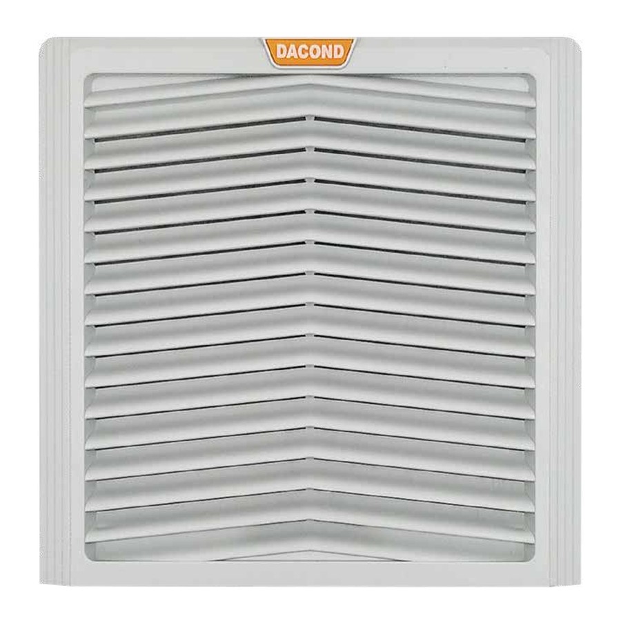 Решётка с фильтром DACOND 95×95 мм, IP54