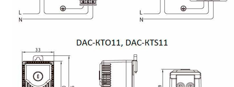 Термостат для щита DACOND DAC-КТО11