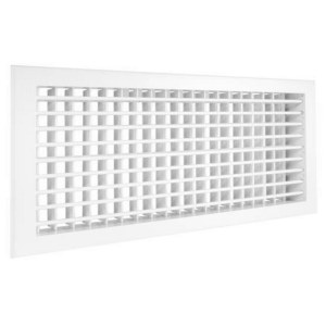 Настенная двурядная решётка ZILON 2 WA 300*300