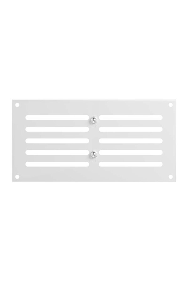 Решетка вентиляционная МЕР-В регулируемая 200х100 окрашенная сталь белый ERA