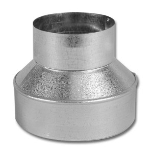 Переход Ø100×200 мм оцинкованный Ванвент для круглых воздуховодов